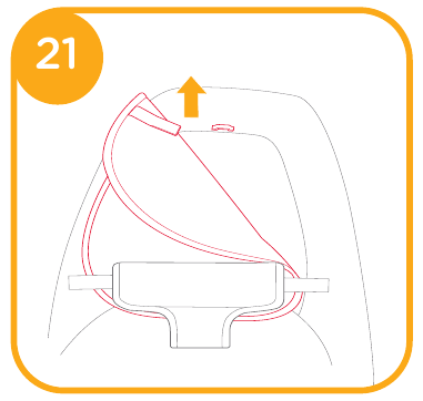 Retirar la funda del asiento - Paso 4