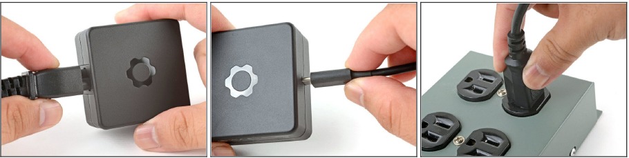 Ensamble el adaptador de corriente Framework