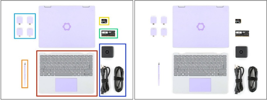 Saque su Framework Laptop de la caja