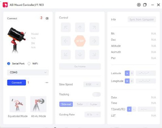 Actualizaci&oacute;n del firmware a trav&eacute;s de ASIStudio - Paso 1