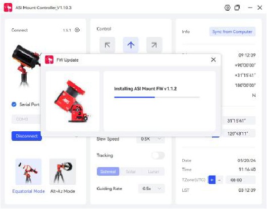 Actualizaci&oacute;n del firmware a trav&eacute;s de ASIStudio - Paso 3