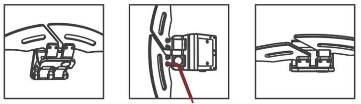Instalar el bloque de elevaci&oacute;n para la palanca magn&eacute;tica