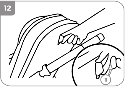 ASIENTO - AJUSTE DEL RESPALDO - Paso 1