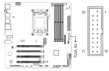 FU3A_5G (Cabecera USB 3.2 Gen 1)