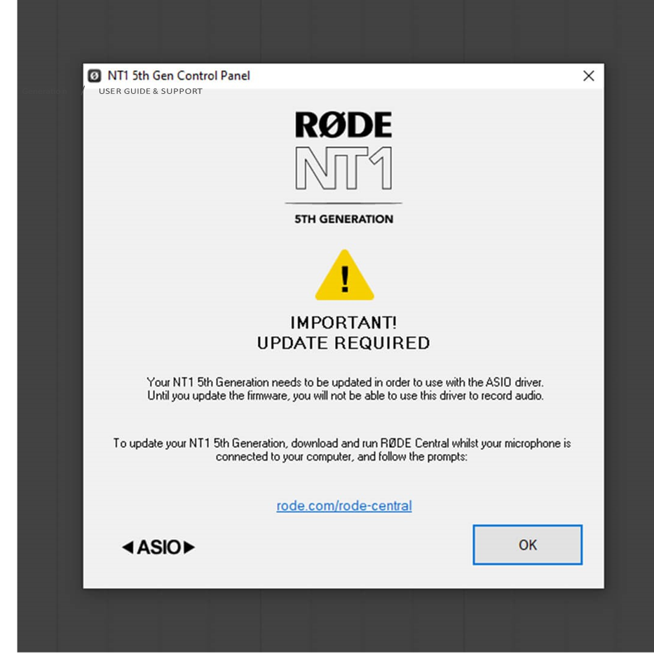 Actualizaci&oacute;n del firmware para utilizar el controlador ASIO