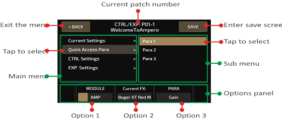 Ajustes de control