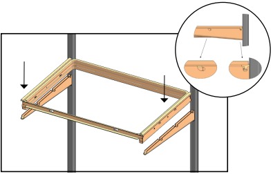 Instalaci&oacute;n de las estructuras deslizantes - Paso 1