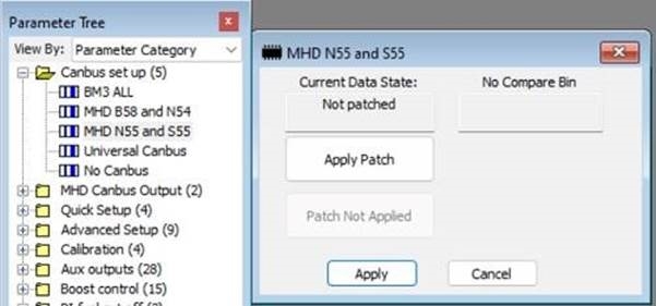 Configuraci&oacute;n del bus CAN de MHD - Configuraci&oacute;n de ReFlex+