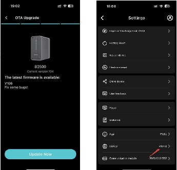 Descargando una actualizaci&oacute;n de firmware