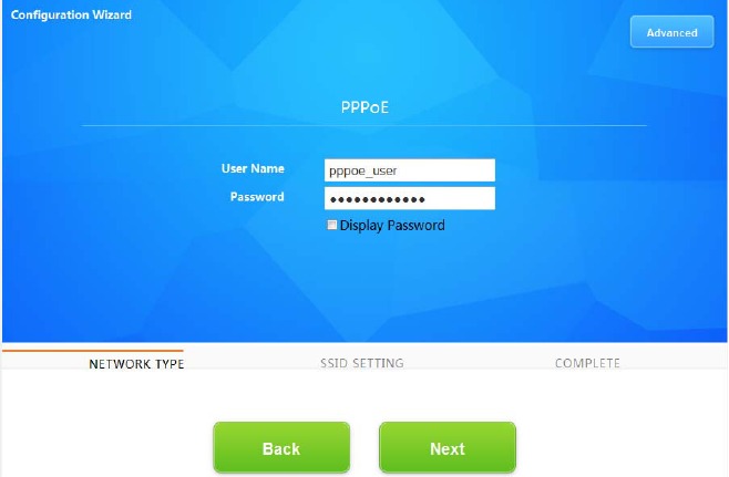 Configuraci&oacute;n de red (PPPoE como ejemplo) - Paso 3