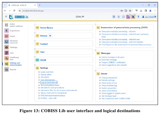 Configuraci&oacute;n en la aplicaci&oacute;n COBISS Lib - Paso 2