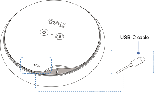 Uso del manos libres inal&aacute;mbrico Dell Pro Plus - Paso 1