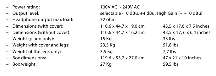 ESPECIFICACIONES