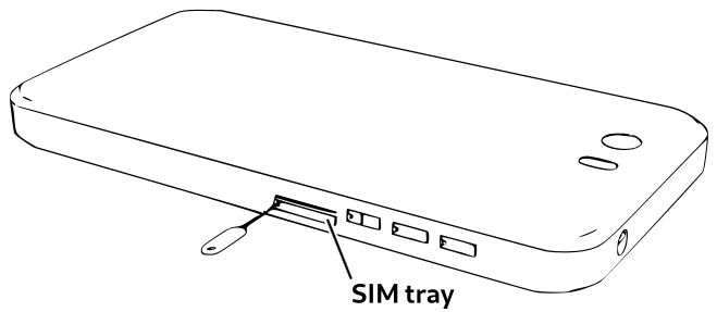 Instale las tarjetas nano-SIM y microSD - Paso 1