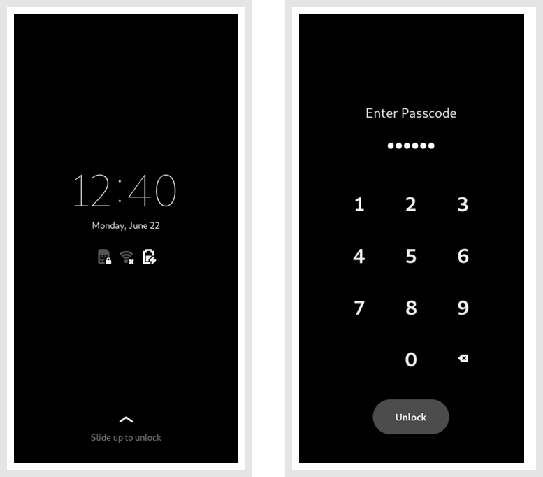 Desbloquear la pantalla