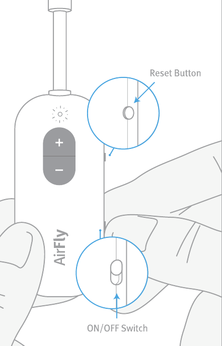 Emparejar la unidad con los AirPods - Paso 1