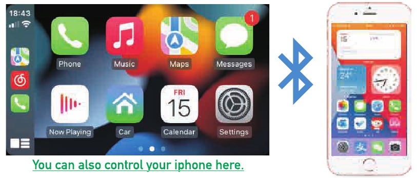 C&oacute;mo conectarse a CarPlay mediante Bluetooth (iPhone)