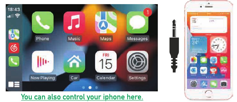 C&oacute;mo conectarse a CarPlay mediante cable de carga (iPhone)