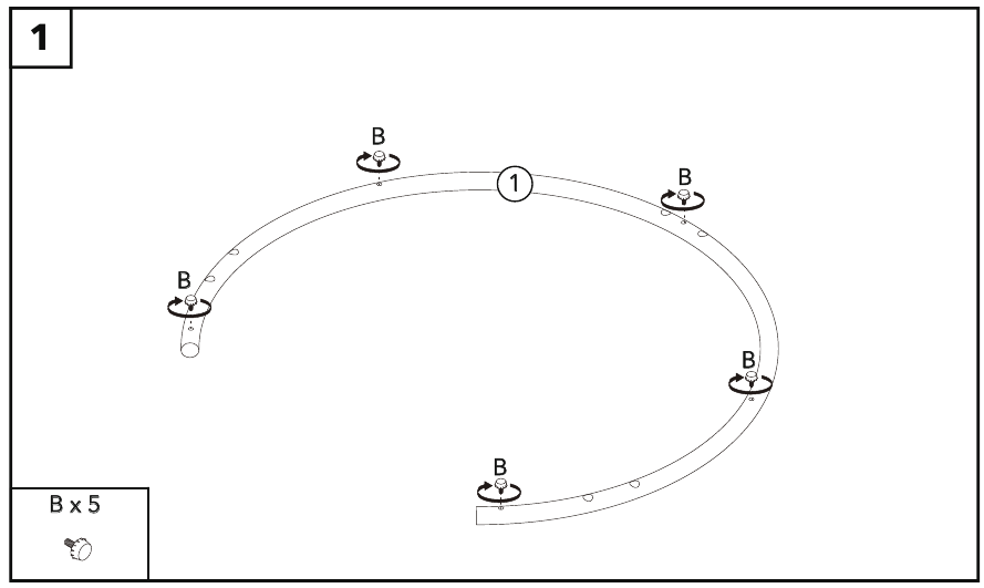 Instrucciones de montaje - Paso 1