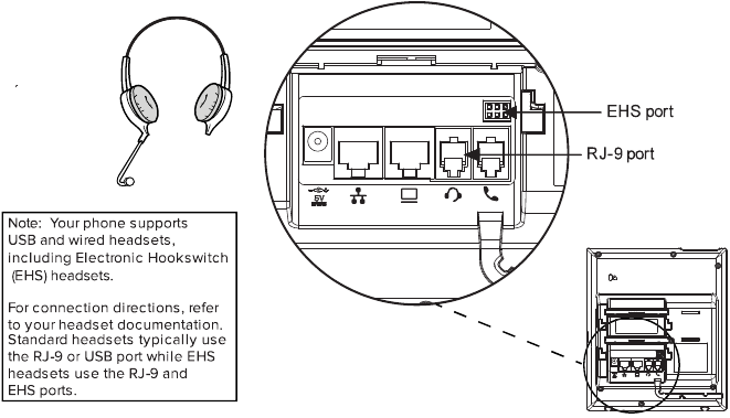 Conexi&oacute;n del microtel&eacute;fono y los auriculares opcionales