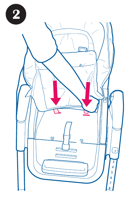 Colocaci&oacute;n del coj&iacute;n del asiento - Paso 2