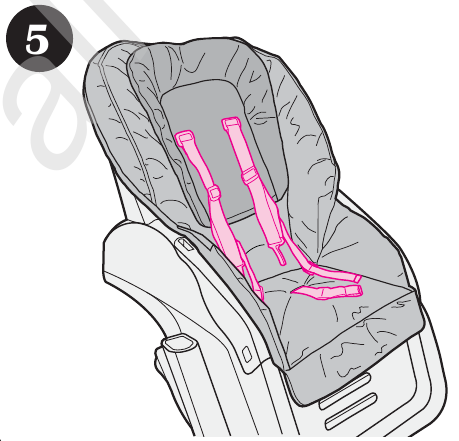Colocaci&oacute;n del coj&iacute;n del asiento - Paso 5