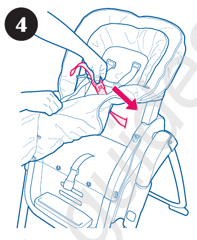 Extracci&oacute;n del coj&iacute;n del asiento - Paso 4