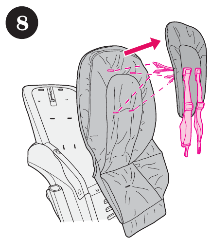Extracci&oacute;n del coj&iacute;n del asiento - Paso 8