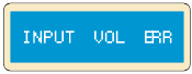 Error de voltaje de entrada