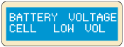 Error de celda de bajo voltaje