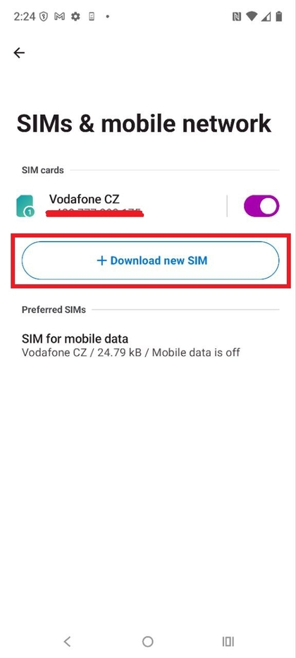 Descargar nueva SIM en Motorola EDGE 60 Fusion