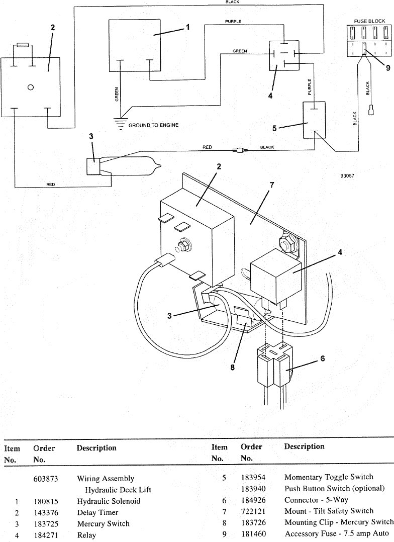 DIAGRAMA DE CABLEADO DEL ELEVADOR HIDR&Aacute;ULICO - Parte 1