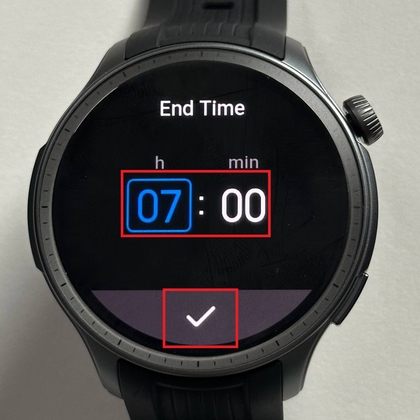 Configurar la hora de fin del DND en Amazfit Balance