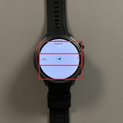 Controles de mapa en Amazfit Balance