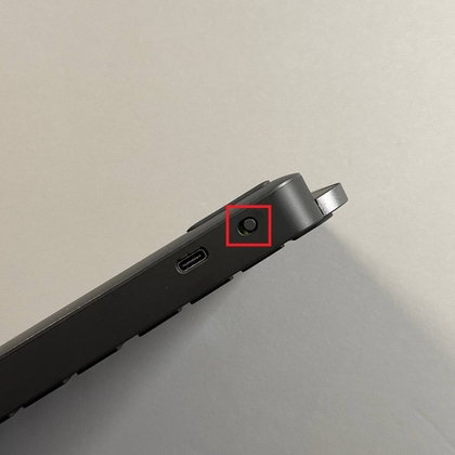 Imagen que muestra c&oacute;mo encender el Logitech MX Keys S