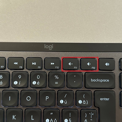 Funcionalidad de control de medios en MX Keys S