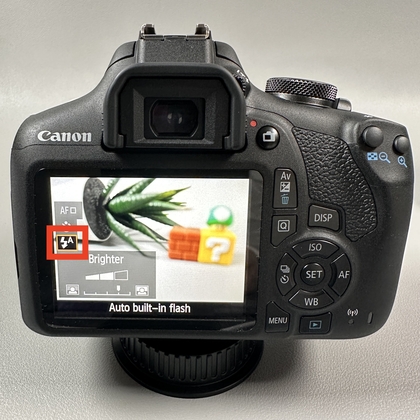 Ajustes del flash en la Canon EOS 2000D