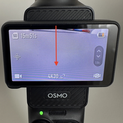 Establecer manualmente la orientaci&oacute;n de la filmaci&oacute;n del DJI Pocket 3
