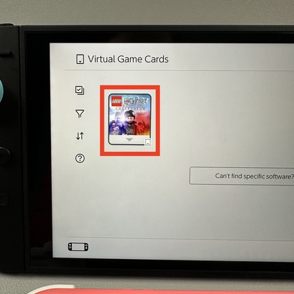 Jugando un juego compartido en Nintendo Switch