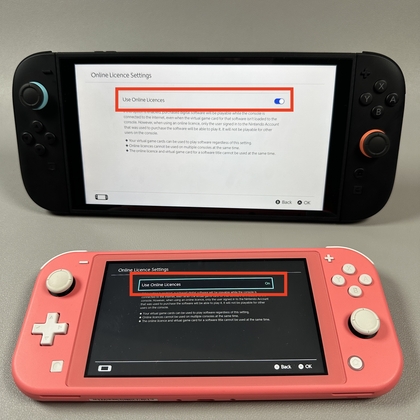 Dos consolas Nintendo Switch cerca una de la otra