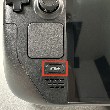 Abrir el men&uacute; de Steam en Steam Deck OLED