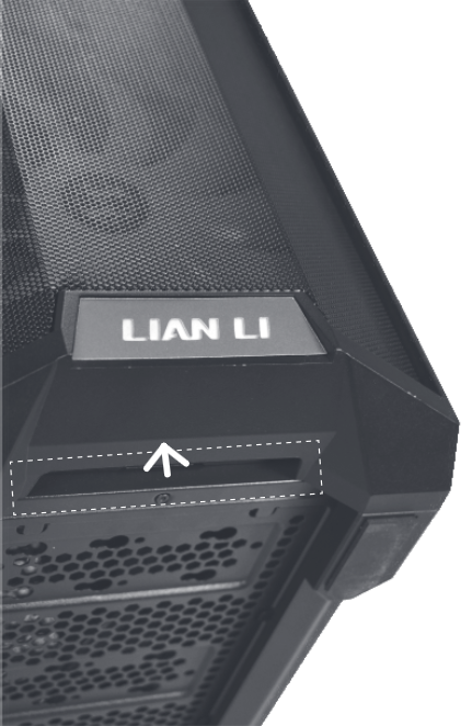 Retirar el panel frontal - Paso 1