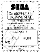 Sello de licencia de Sega