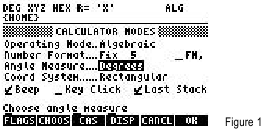 Formulario Modos de la calculadora