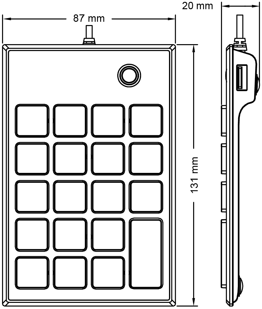 Ilustraci&oacute;n del producto - PERIPAD-202 H