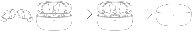Apagado de los auriculares - Paso 2