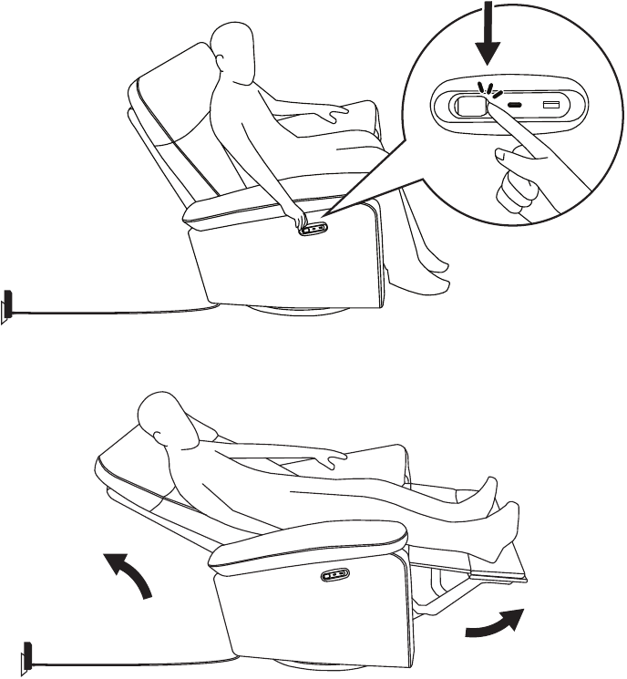 Ajuste de la tensi&oacute;n - De silla a sill&oacute;n reclinable