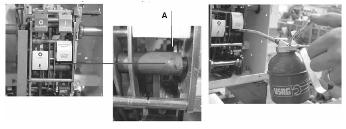 Lubricaci&oacute;n del cojinete derecho 