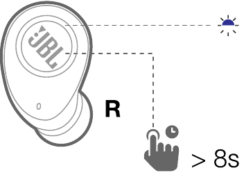 Emparejamiento manual con el dispositivo cuando los auriculares no se emparejan