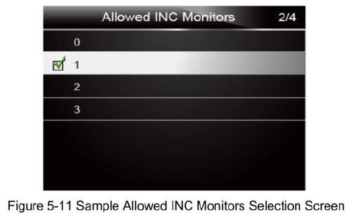 Monitores INC permitidos - Paso 2